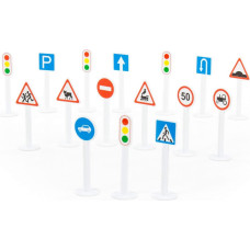 Polesie Road sign set 16 pcs. 15 cm