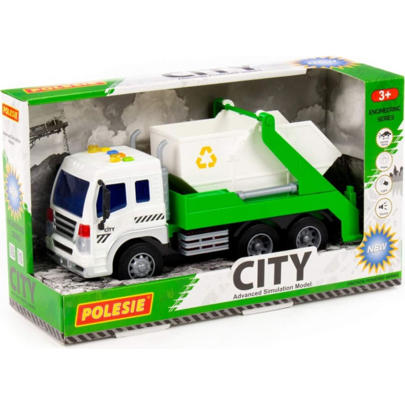 Polesie Garbage truck with sound, inertia-powered, in box 32 cm 86198