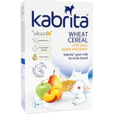 Kabrita Wheat cereal with Pear, Apple & Peach goat milk formula based for babies from 5 months, 180g