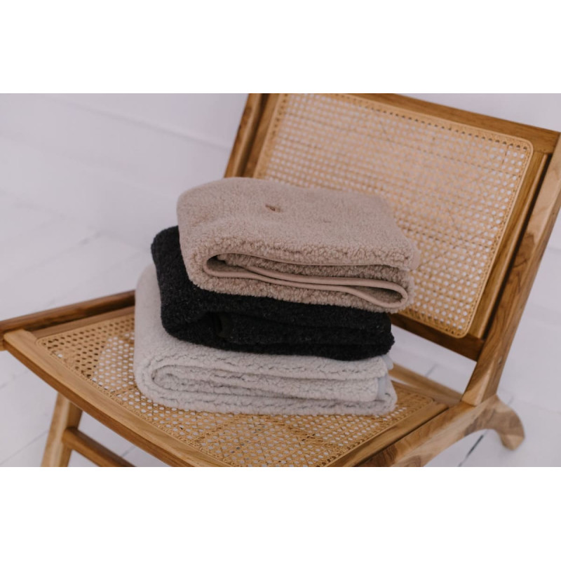 Wool blanket Nevada 100x150cm anthracite