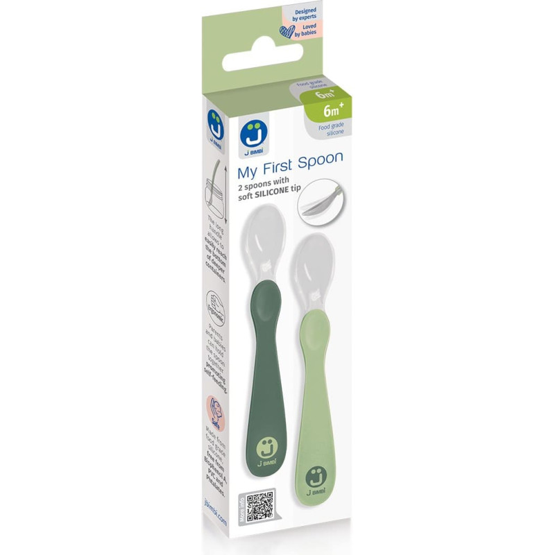 2-pack baby spoons My first spoon pistachio