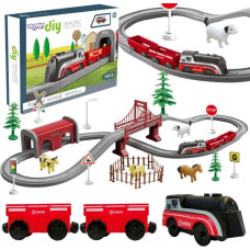 Woopie 57383 Zestaw Elektryczna Kolejka Zwierzęta 70el.