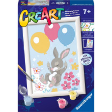 Ravensburger Paint by numbers CreArt Rabbit with Balloons
