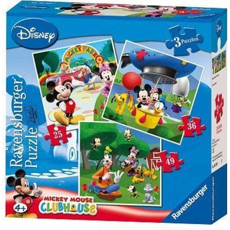 Ravensburger Puzzle 3in1 Mickey Mouse
