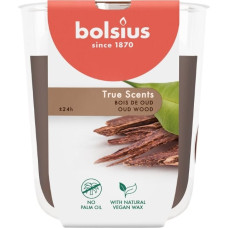 Bolsius Svece arom. stikla gl. True Scents &Oslash;80x73mm oud wood