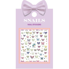 Snails nagų lipdukai, Drugelių pieva