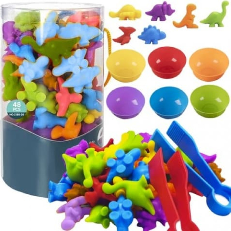 Ist- Montessori skaitī&scaron;anas apmācība: dinozauri 56 el. (22496)