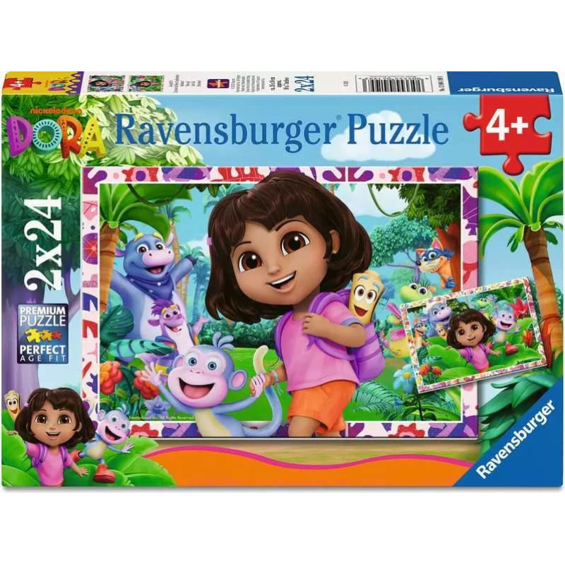 Ravensburger Puzzle 2x24 pcs Dora