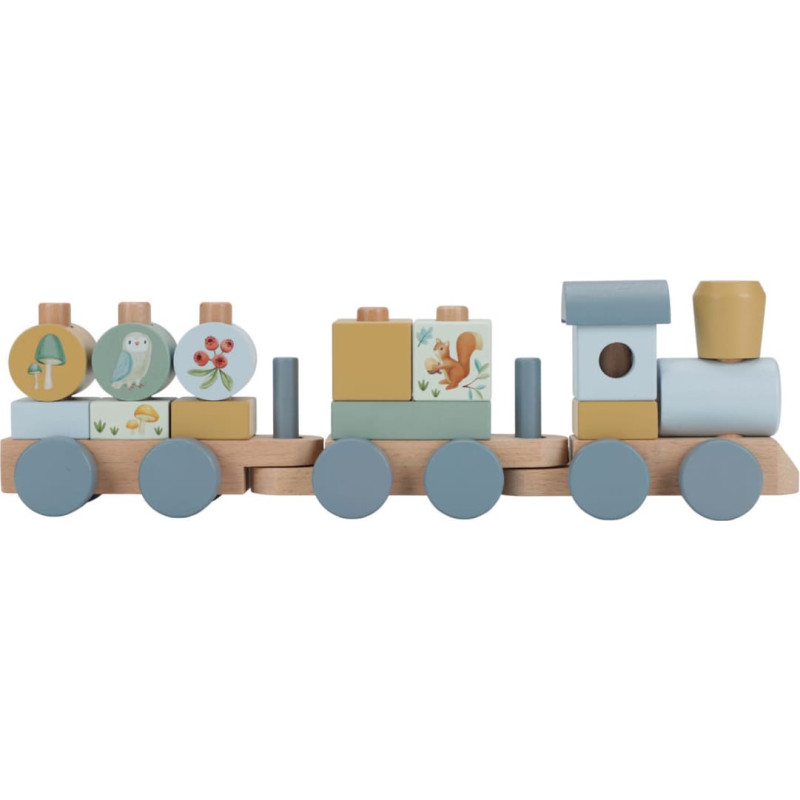 Little Dutch Koka Vilciens Little Dutch Stacking Train&acute;Forest Friends&acute; FSC