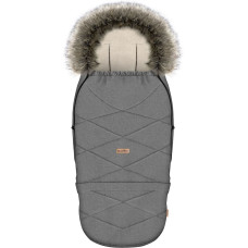 Adjustable footmuff with bag GrowUP Scandi 0-36m light grey