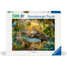 Ravensburger Puzzle 1500 Leopard Family in the Jungle