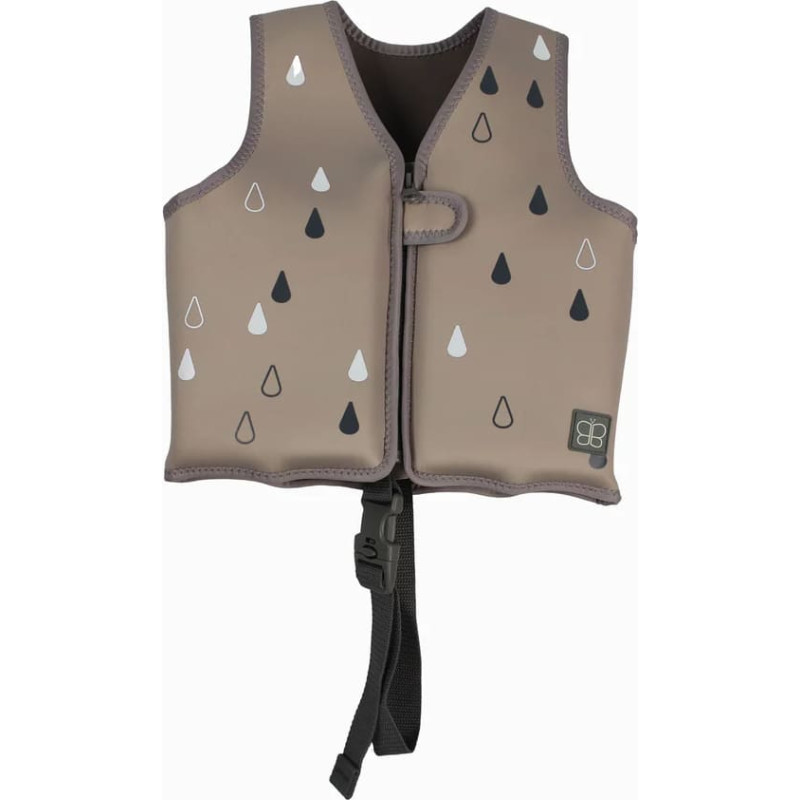 Bbl&uuml;v N&auml;j Children's Swim Vest with SPF50 & Removable Float Panels, Color SAND &ndash; Size MEDIUM (3&ndash;6 years)