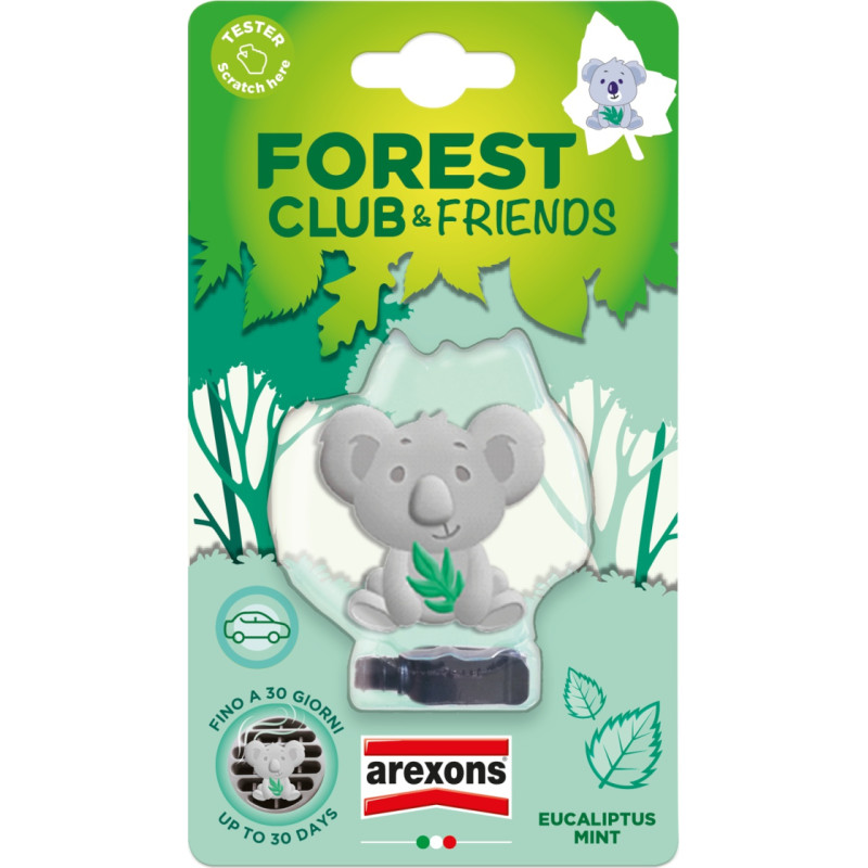 Arexons Forest club &ndash; KOALA automobilio ventiliacijos grotelių oro gaiviklis