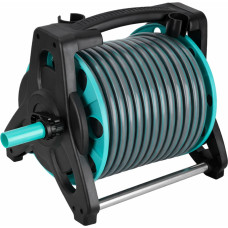 LUARO sodo žarna ant ritės su stovu, su purškimo pistoletu ir jungtimis, 30 m