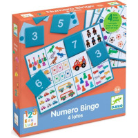 Djeco Edukacinis žaidimas - Eduludo - Skaičių bingo (4 žaidimai)