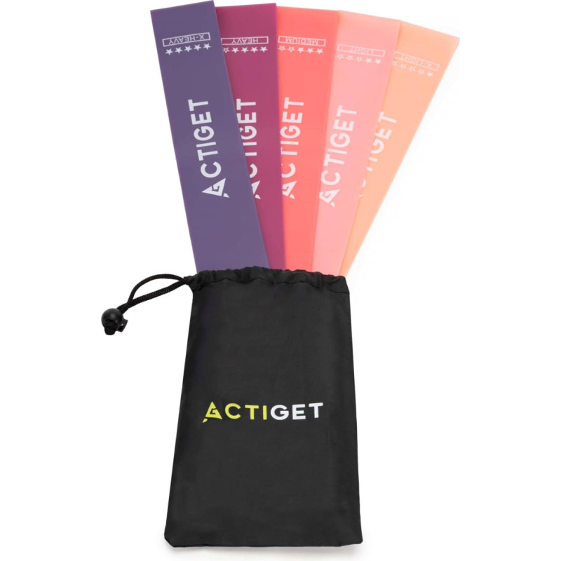 Springos Pasiprie&scaron;inimo gumų rinkinys treniruotėms 5 vnt. ACT0105