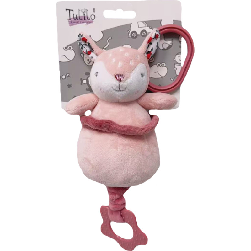 Tulilo AXIOM 9561 Pozytywka Lisek r&oacute;żowy 14 cm