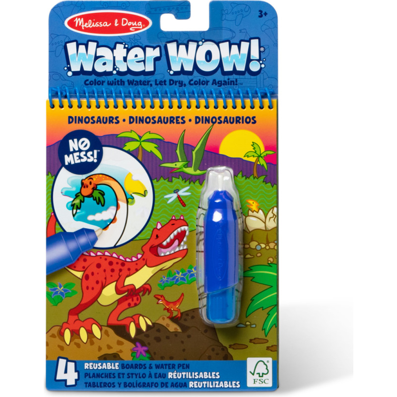 Melissa & Doug WATER WOW! Pie&scaron;imo vandeniu rinkinys &bdquo;Dinozaurai&ldquo;