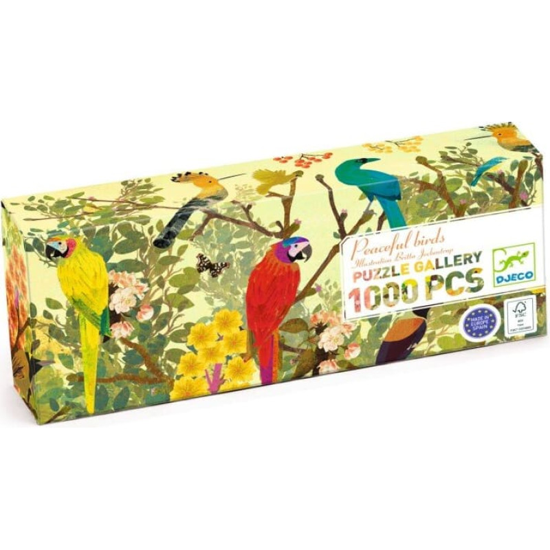 Djeco Dėlionė - Taikūs pauk&scaron;čiai (1000 detalių)