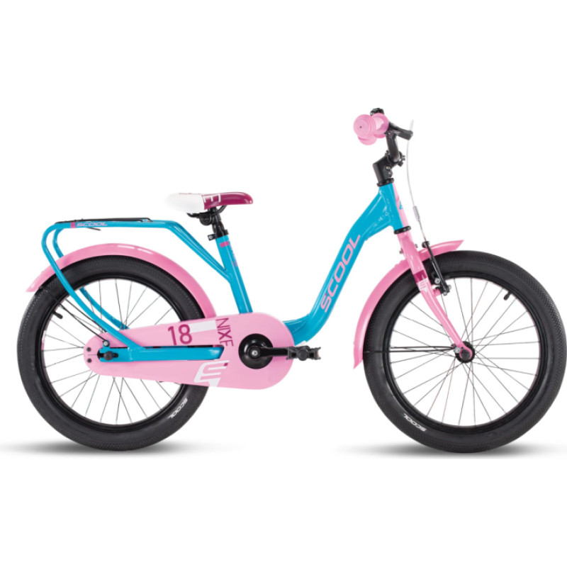 S´cool Vaikiškas dviratis S'COOL niXe 18" Ocean/Pink