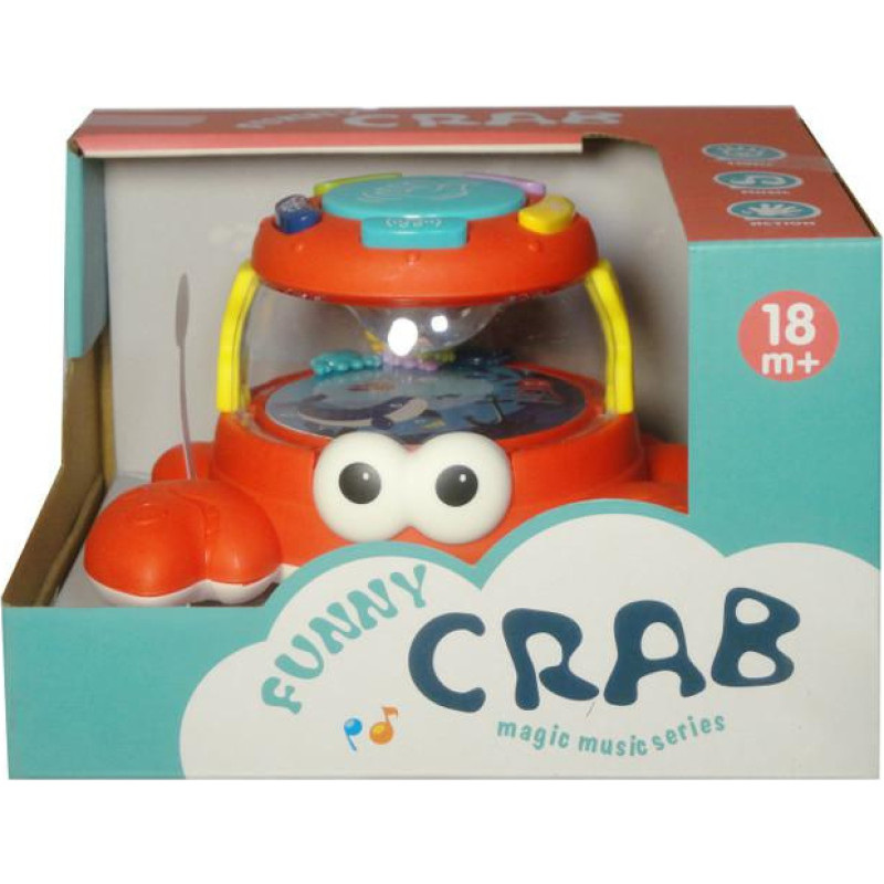 00993 Būgnelis „Krabas“ su muzika ir šviesa