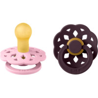 Bibs Boheme SS26 pacifiers Baby pink / Plum 6-18m 2pcs