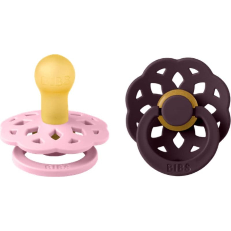 Bibs Boheme SS26 pacifiers Baby pink / Plum 6-18m 2pcs