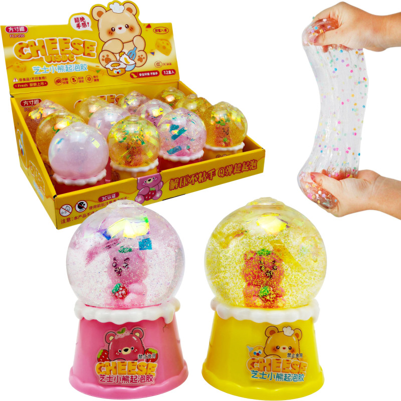 MASA MAGICZNA SLIME BROKATOWA MIŚ