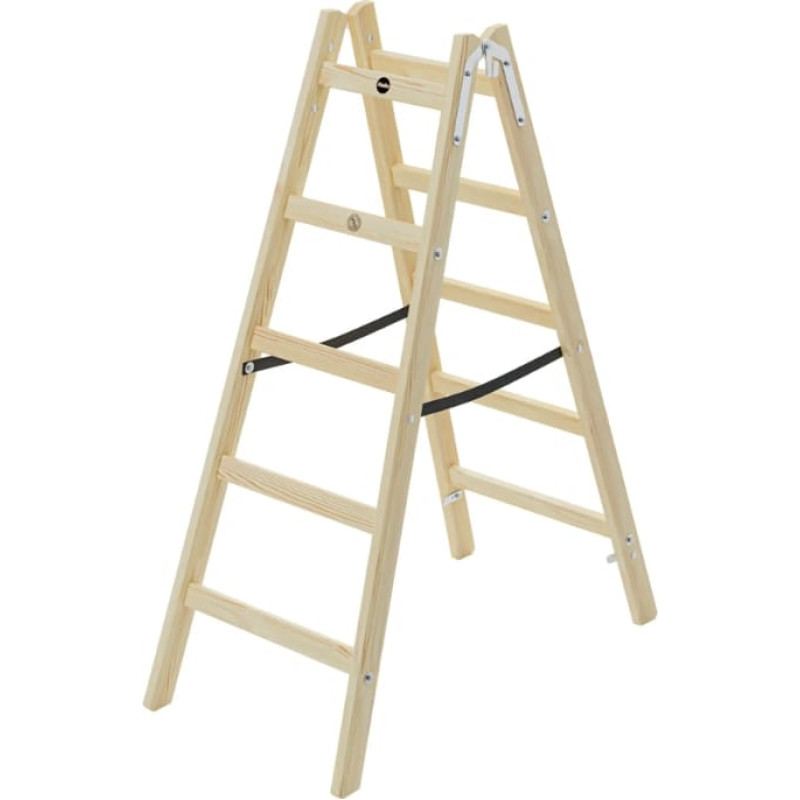 „Hailo“ dvipusės kopėčios H40 StandardLine, medinės, 2 × 5 pakopos