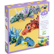 Djeco Vėrimas su pūkuotomis vielutėmis - Baisūs dinozaurai