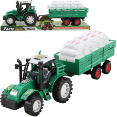 TRAKTOR Z PRZYCZEPĄ Z ZIARNEM