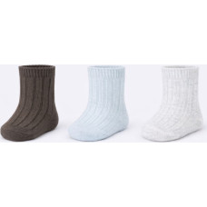 Noviti SB176-B-01 Skarpety niemowlęce chłopak prążek mix 6-12m