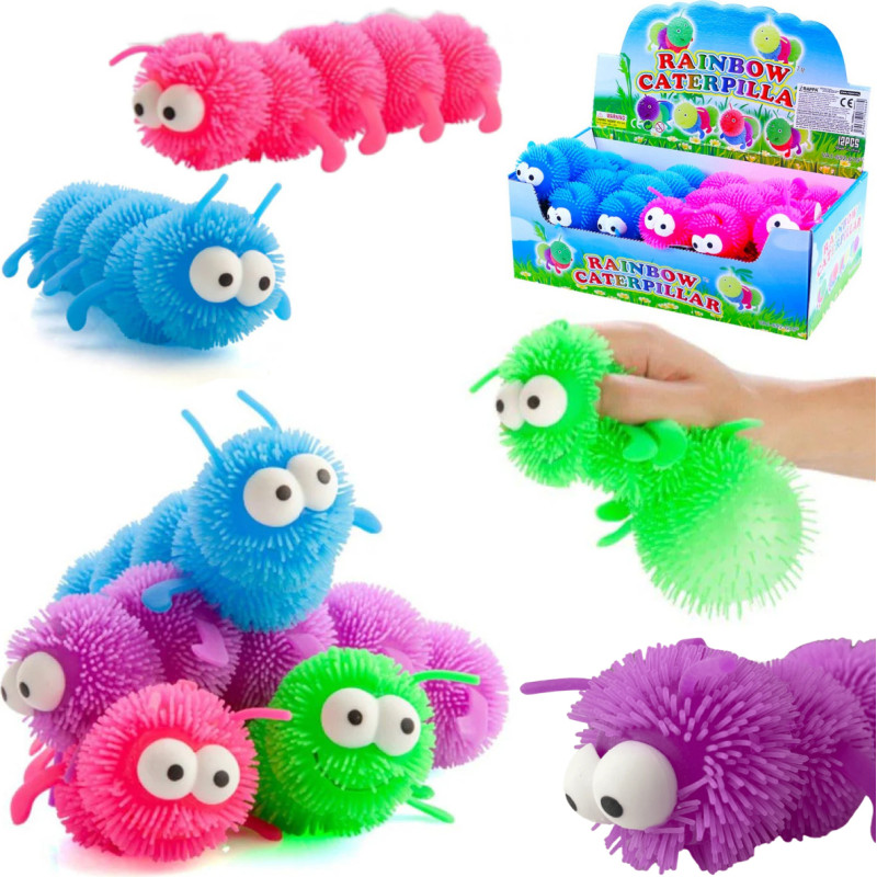 GNIOTEK GUMOWY ŚWIECĄCY GĄSIENICA