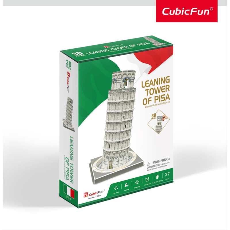 Cubic Fun CUBICFUN 3D dėlionė &bdquo;Pizos bok&scaron;tas&ldquo;