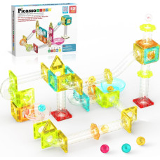 Picasso Tiles Magnētiskais konstruktors Marble Run 45 gab., PTMG45