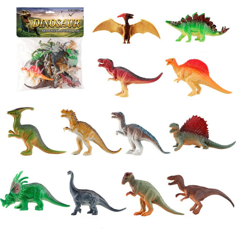 ZESTAW DINOZAURÓW 12 SZTUK