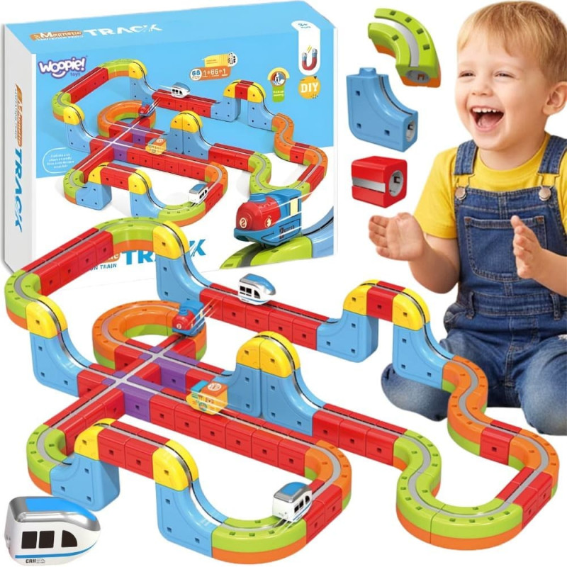 Woopie Magnetic Levitating Track for Assembling 68 pcs.