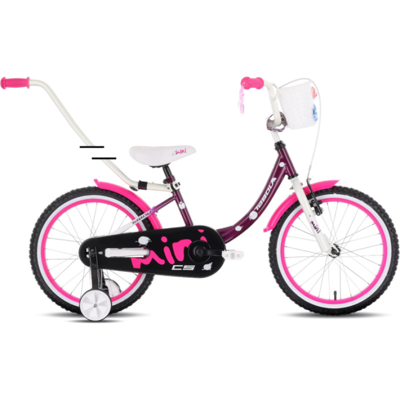 Tabou Children's bicycle TABOU Miss CS, 14" purple-white