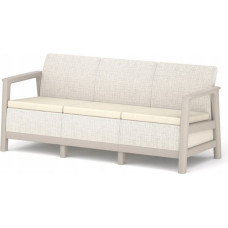 Keter Scandi Linea trivietė sodo sofa, akmenukų pilka/šviesiai smėlinė