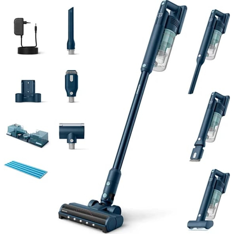 Philips 5000 serijos belaidis dulkių siurblys-šluota Pet, mėlynas - XC5141/01
