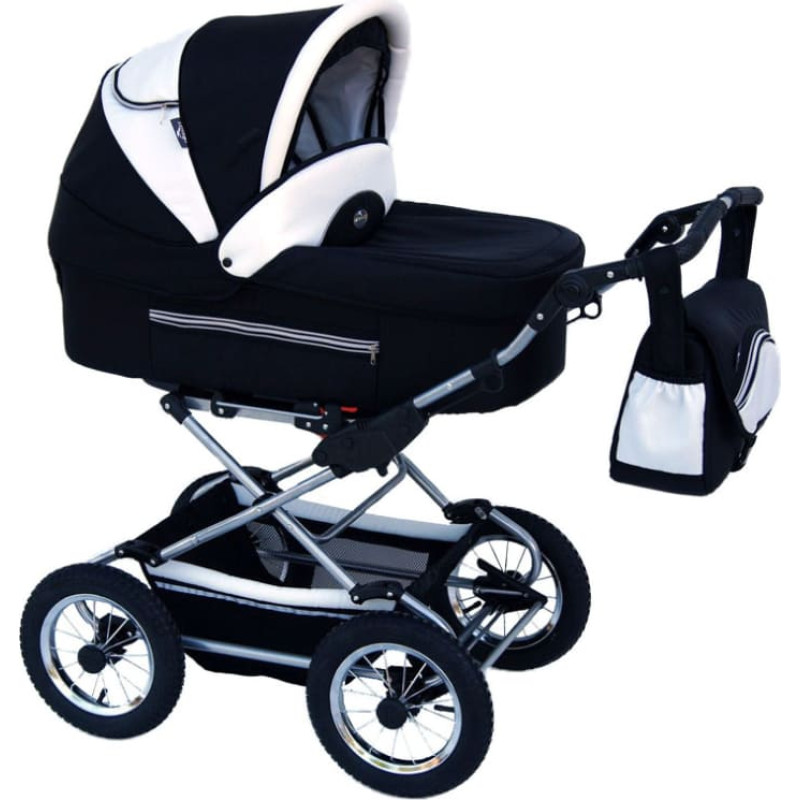 Baby Fashion FANARI Universal stroller 3in1, 103 black+white