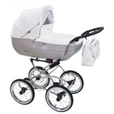 Baby Fashion RENEE pram, R-2 white-grey