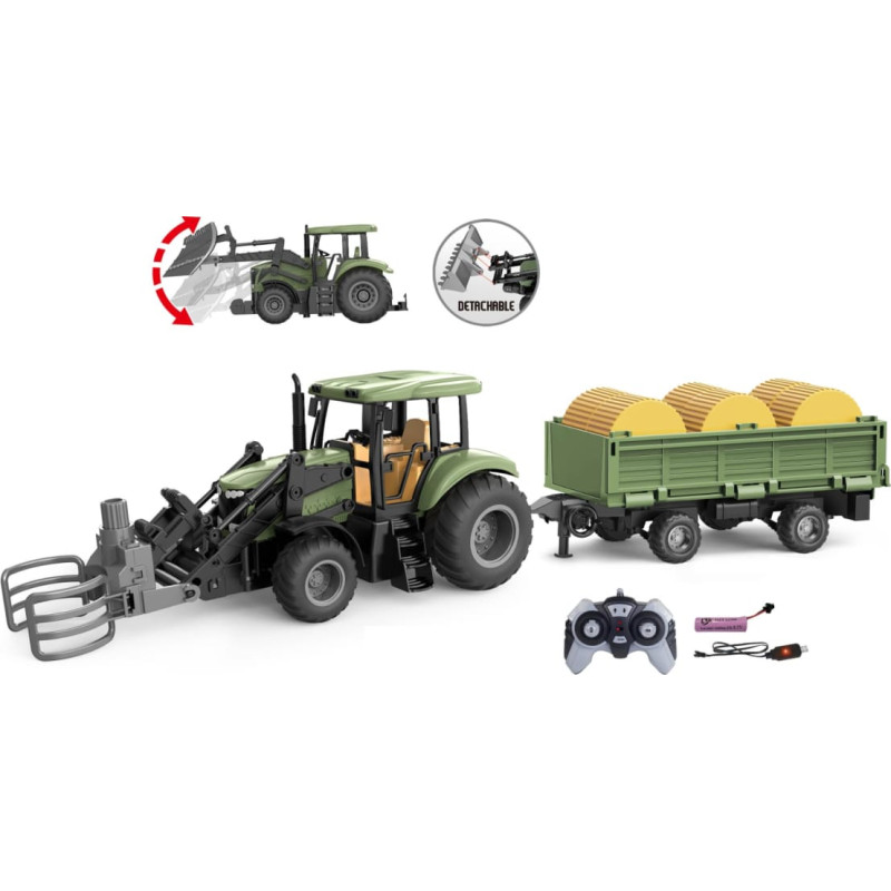 Puldiga juhitav traktor haagisega