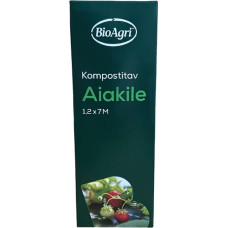 Biobag Dārza plēve kompostējama BioAgri Garden 1,2x7m 1&ndash;3 gadus veciem augiem 35mkr. melna
