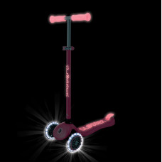 Globber skrejritenis Primo Plus Glow Lights, koraļļu rozā, 443-110