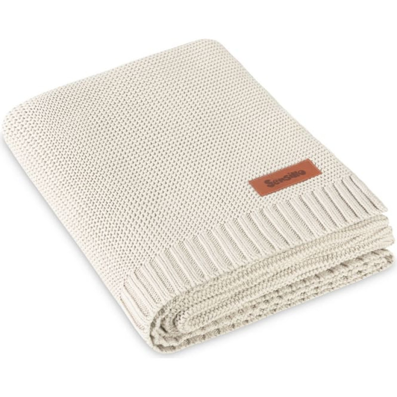 Sensillo BLANKET ELVA 80X100 COOL BEIGE