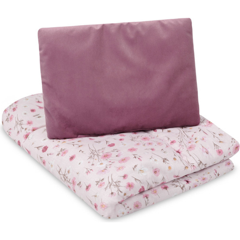 Sensillo COT SET VELVET BLOOM PINK