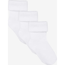 Noppies unisex zeķes, 3 pāru komplekts (White)