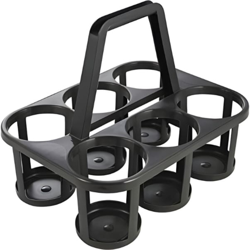 Keeeper Pudeļu turētājs Paco 6 pudelēm 34x26x28cm grafīta krāsā