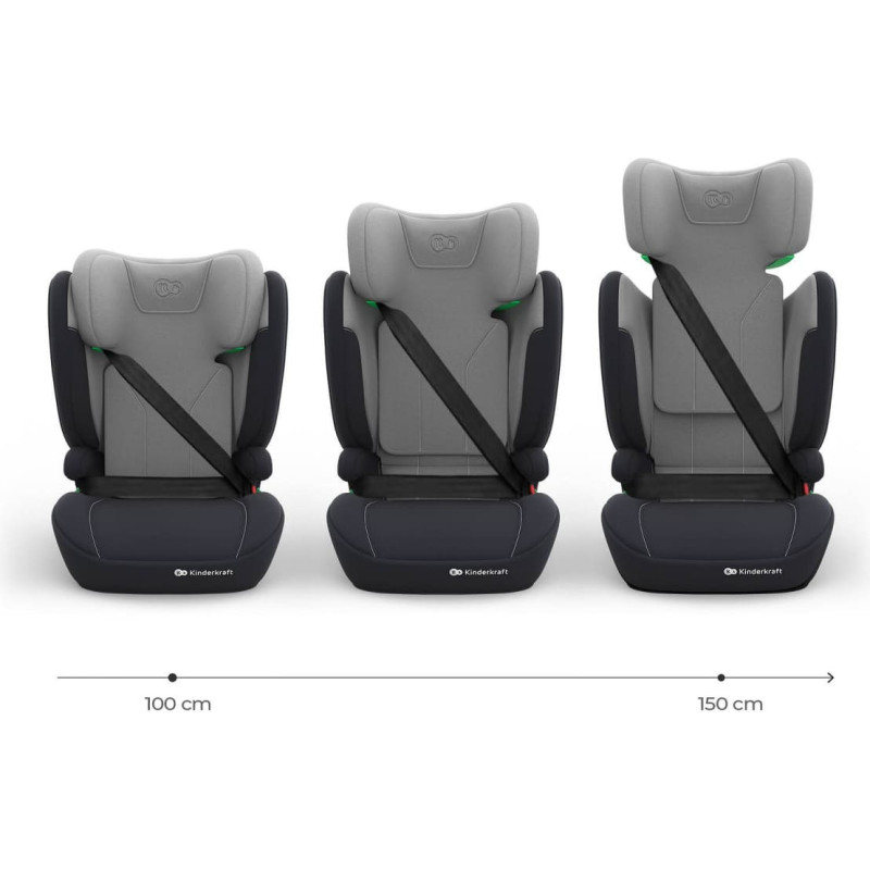 Kinderkraft Fotelik samochodowy I-SPARK 2 PLUS i-Size grey